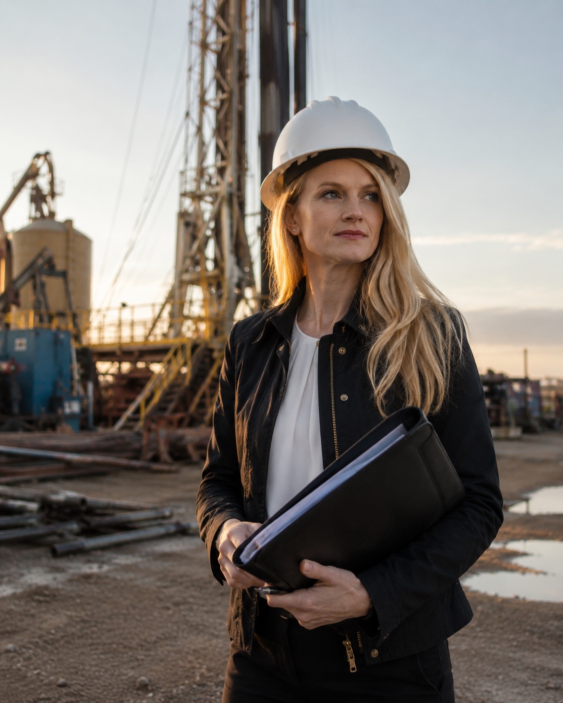 Amber Russell at a commercial site